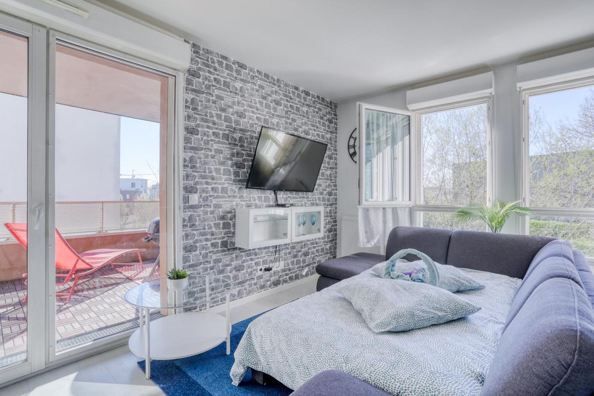 "Le Serenity ", Appartement Spacieux ,Balcon, Parking Prive Gratuit, Netflix, Proche Cdg Et Stade De France 斯坦 外观 照片