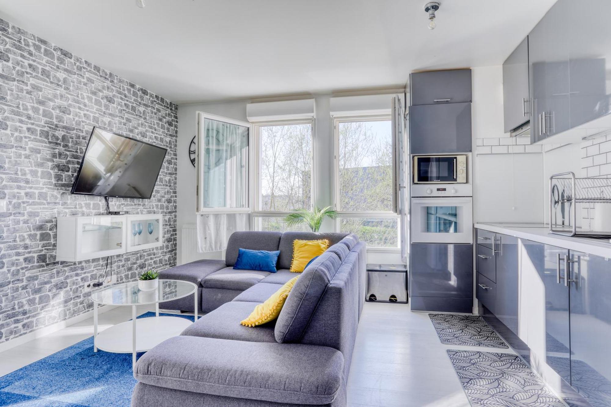 "Le Serenity ", Appartement Spacieux ,Balcon, Parking Prive Gratuit, Netflix, Proche Cdg Et Stade De France 斯坦 外观 照片
